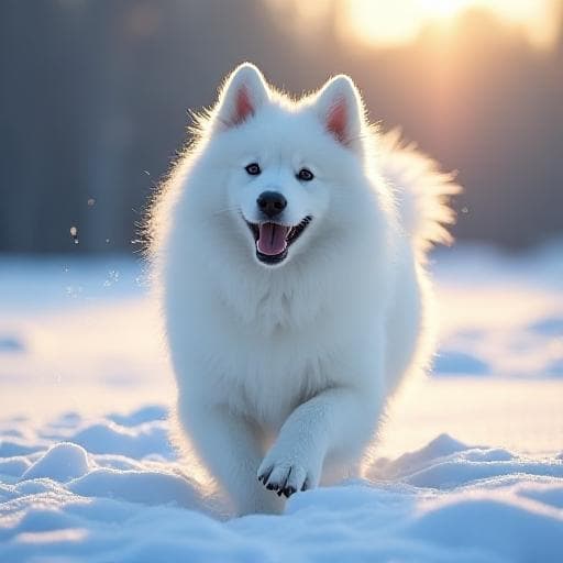 Dog named Снежок