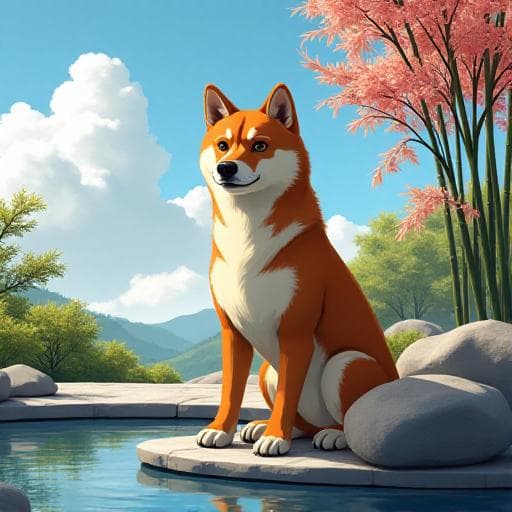 Dog named Aoki