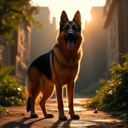 Dog named Aztek