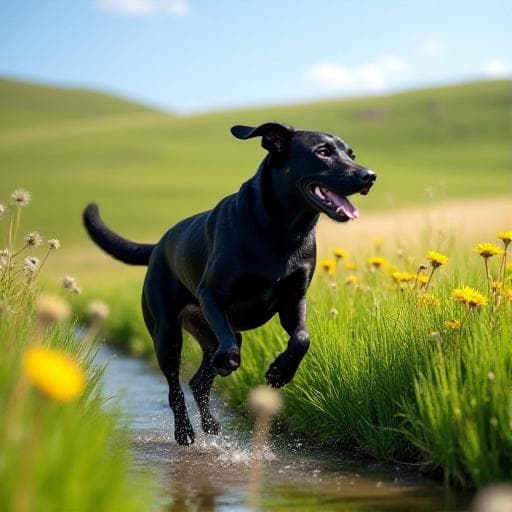 Dog named Bläcky
