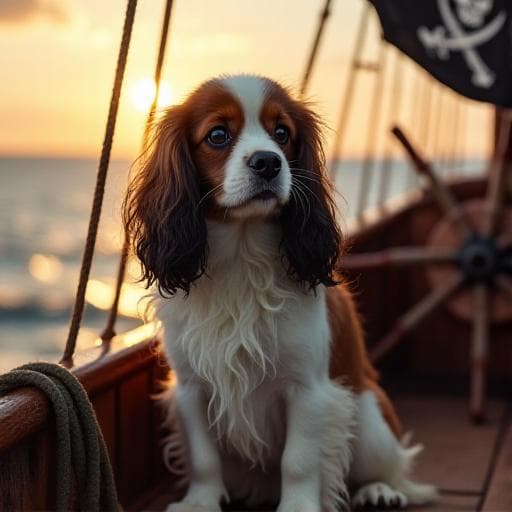 Dog named Captain Floofbeard