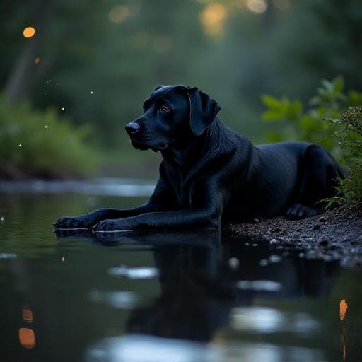 Dog named Dusky