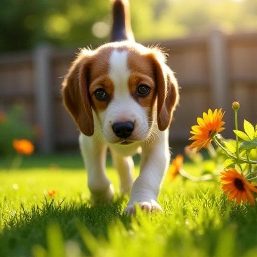 Dog named Freckle