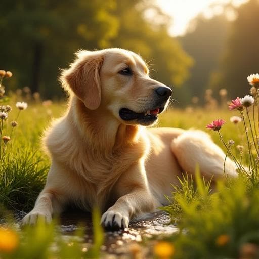Dog named Gold