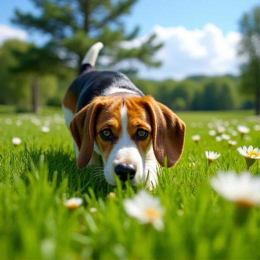 Dog named Greenie
