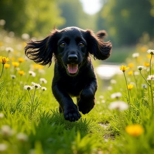 Dog named Inky