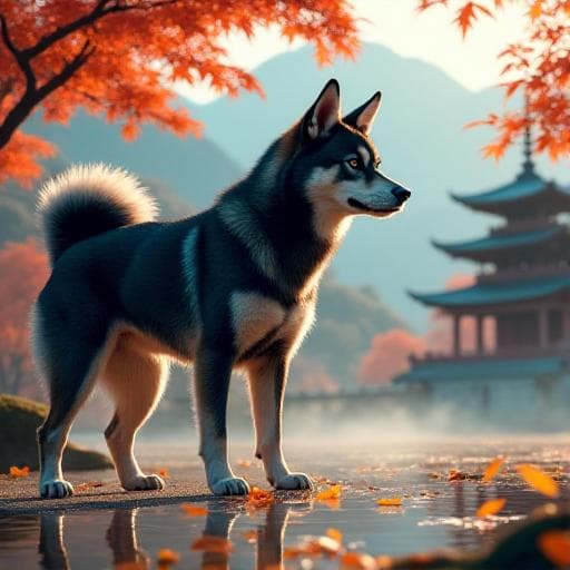 Dog named Kitana