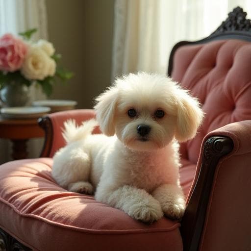 Dog named Lady Cuddlepaws