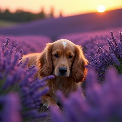 Dog named Lavender