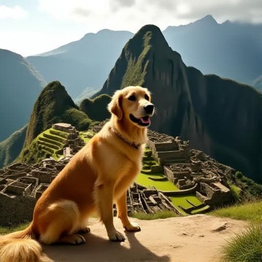 Dog named Machu