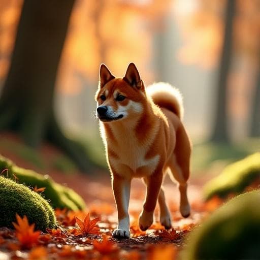 Dog named Momiji