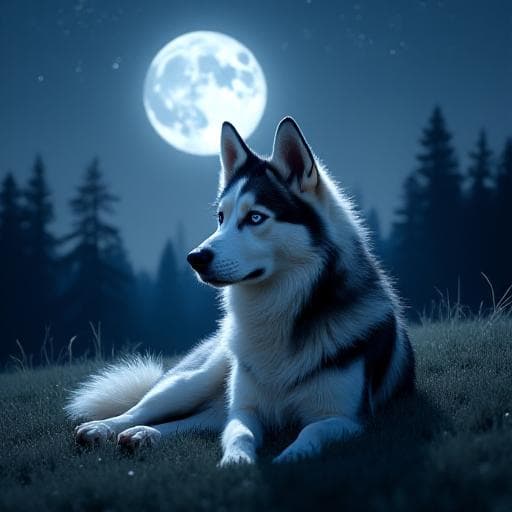 Dog named Moonshadow
