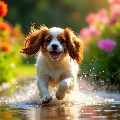 Dog named Puddles