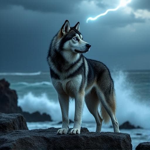 Dog named Storm