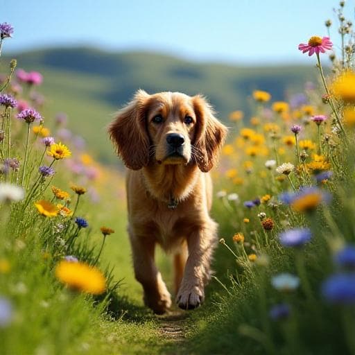 Dog named Wildflower