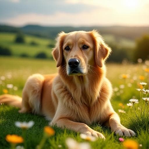 Dog named Champagne