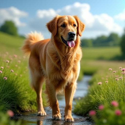 Dog named Handsome