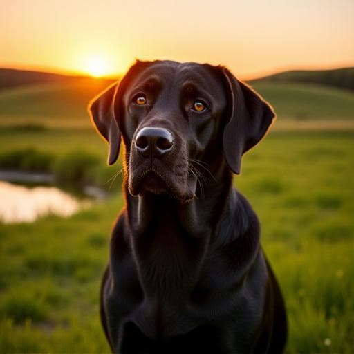Dog named Langston