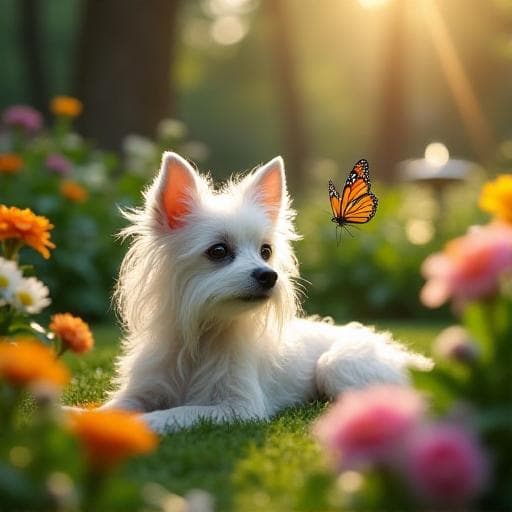Dog named Powderpuff