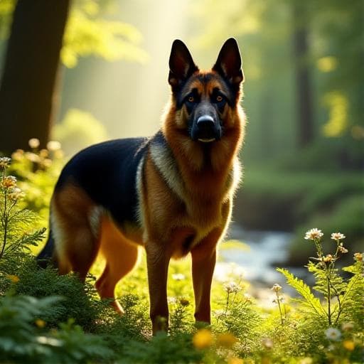 Dog named Yustin